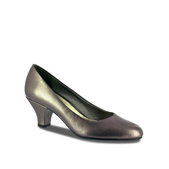 Easy Street 9.5 M Fabulous Round Toe Pumps Pewter Gray Closed toe Heels NEW - Picture 1 of 6